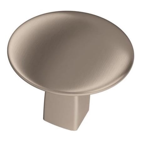 Amerock Amerock Riva Contemporary Cylinder Cabinet Knob 1-1/4 in. D 1-1/16 in. Satin Nickel 1 pk BP55362G10